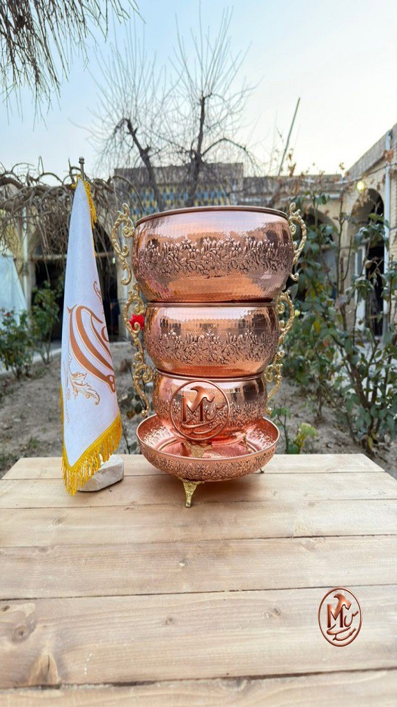 ست پذیرایی مسی نیلوفر — تصویر ۲