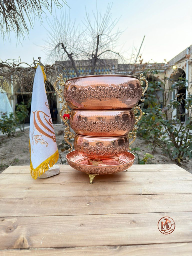 ست پذیرایی مسی نیلوفر — تصویر ۳