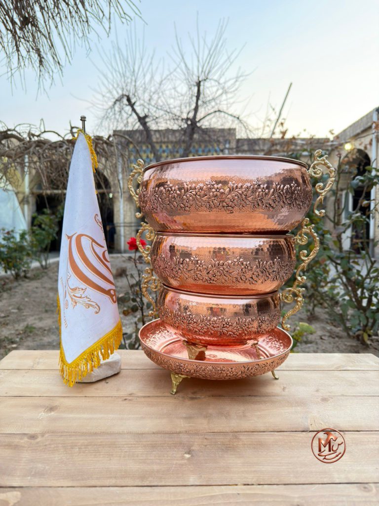 ست پذیرایی مسی نیلوفر — تصویر ۶