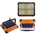 چراغ شارژی خورشیدی اورجینال 600 وات | پروژکتور قابل حمل با 288 LED، پاوربانک و استاندارد IP66 — تصویر ۲