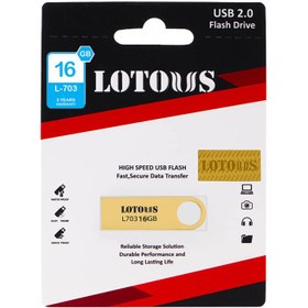 فلش 16GB گیگابایت LOTOUS L703 GOLD — تصویر ۲