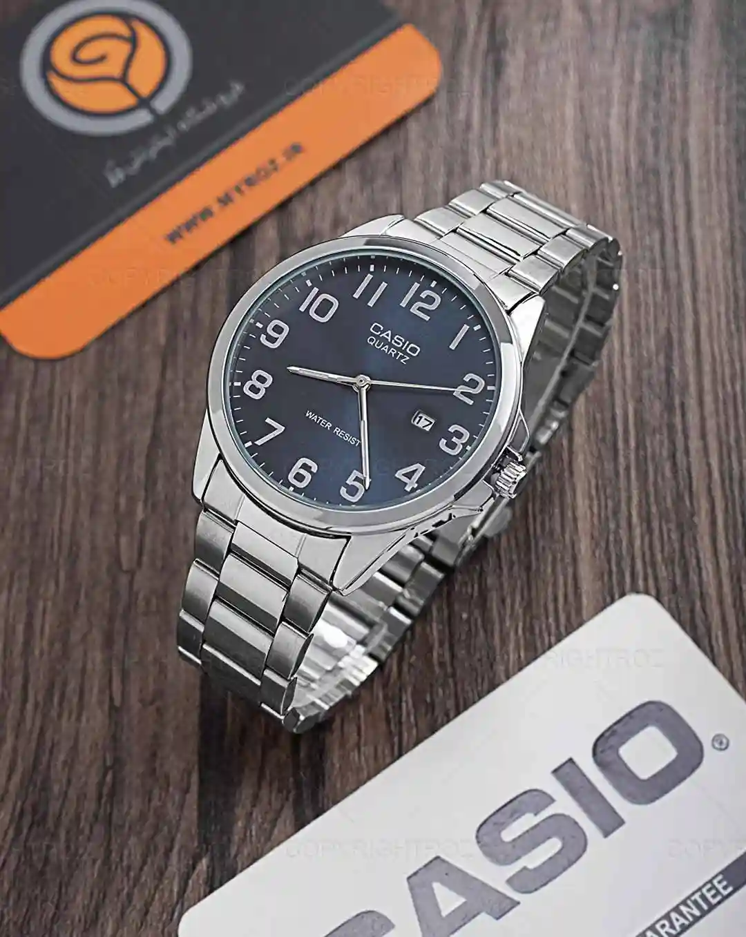 ساعت مچی مردانه کاسیو CASIO مدل 1555 | نقره ای — تصویر ۶