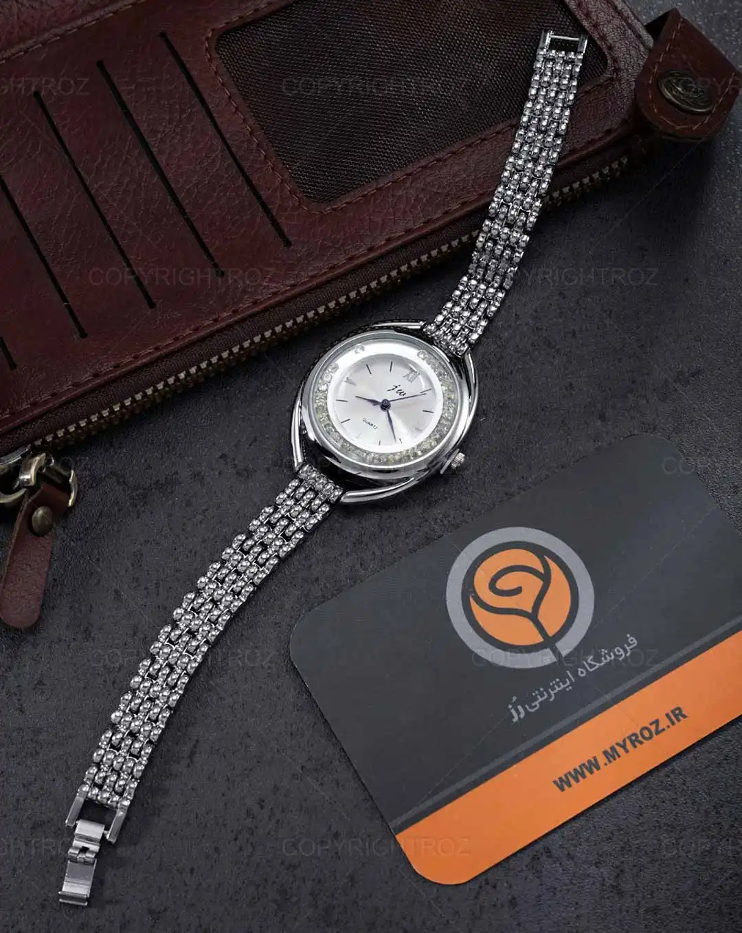 ساعت مچی زنانه دستبندی IW TIME طرح دیور مدل 1534 — تصویر ۷