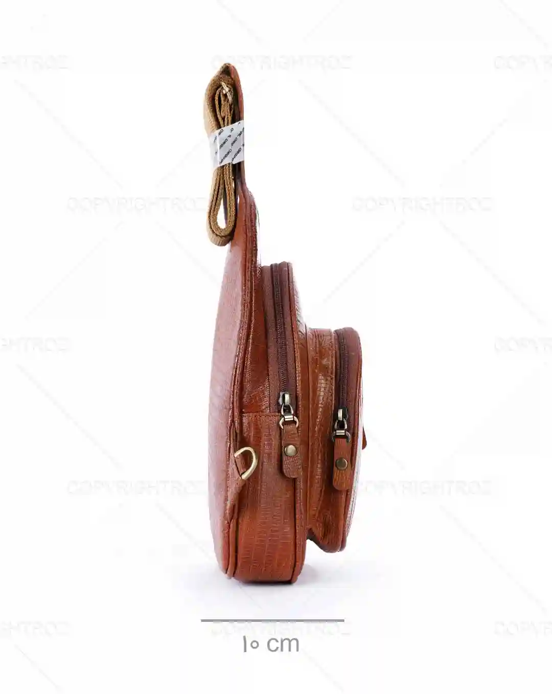 کیف کراس بادی چرم طبیعی طرح باربد مدل 1474 — تصویر ۵