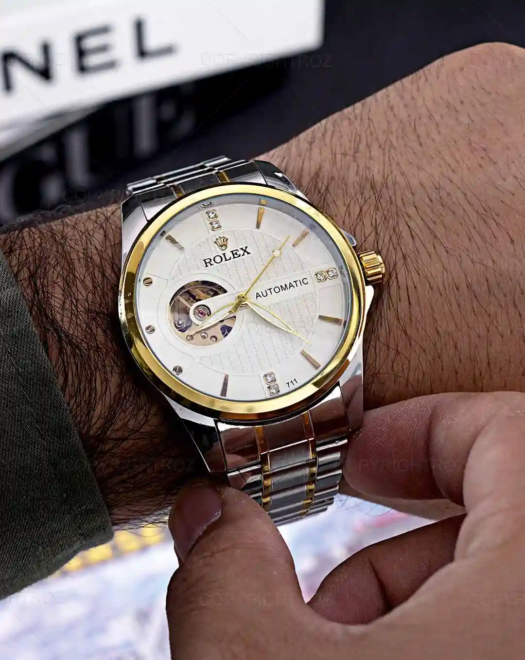 ساعت مچی اتوماتیک رولکس ROLEX طرح اسکلتون مدل 1472 — تصویر ۵