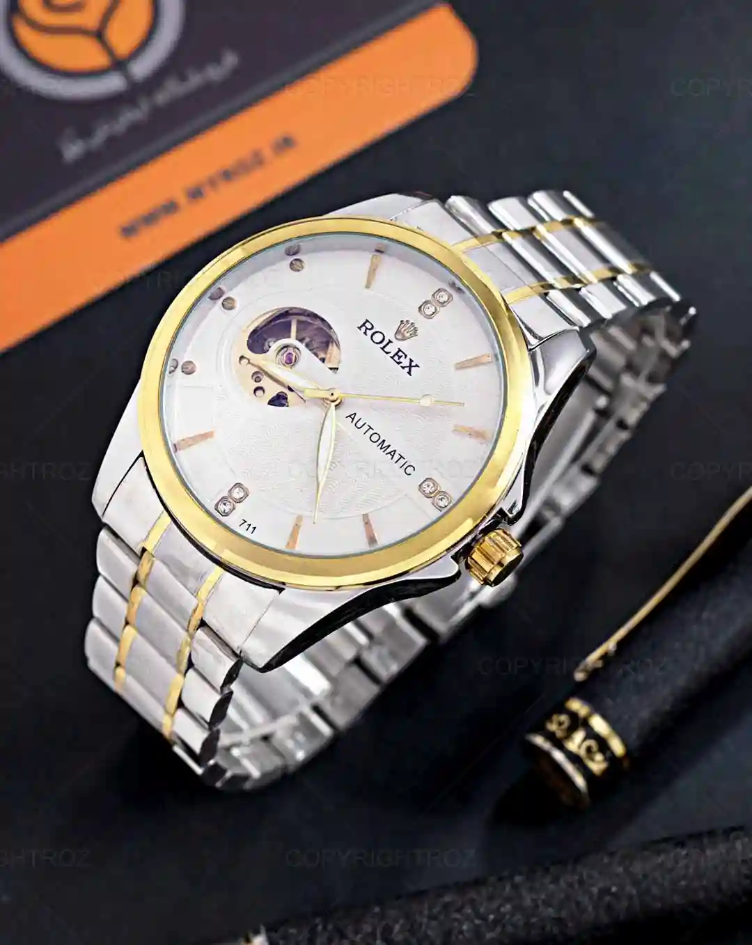 ساعت مچی اتوماتیک رولکس ROLEX طرح اسکلتون مدل 1472 — تصویر ۴