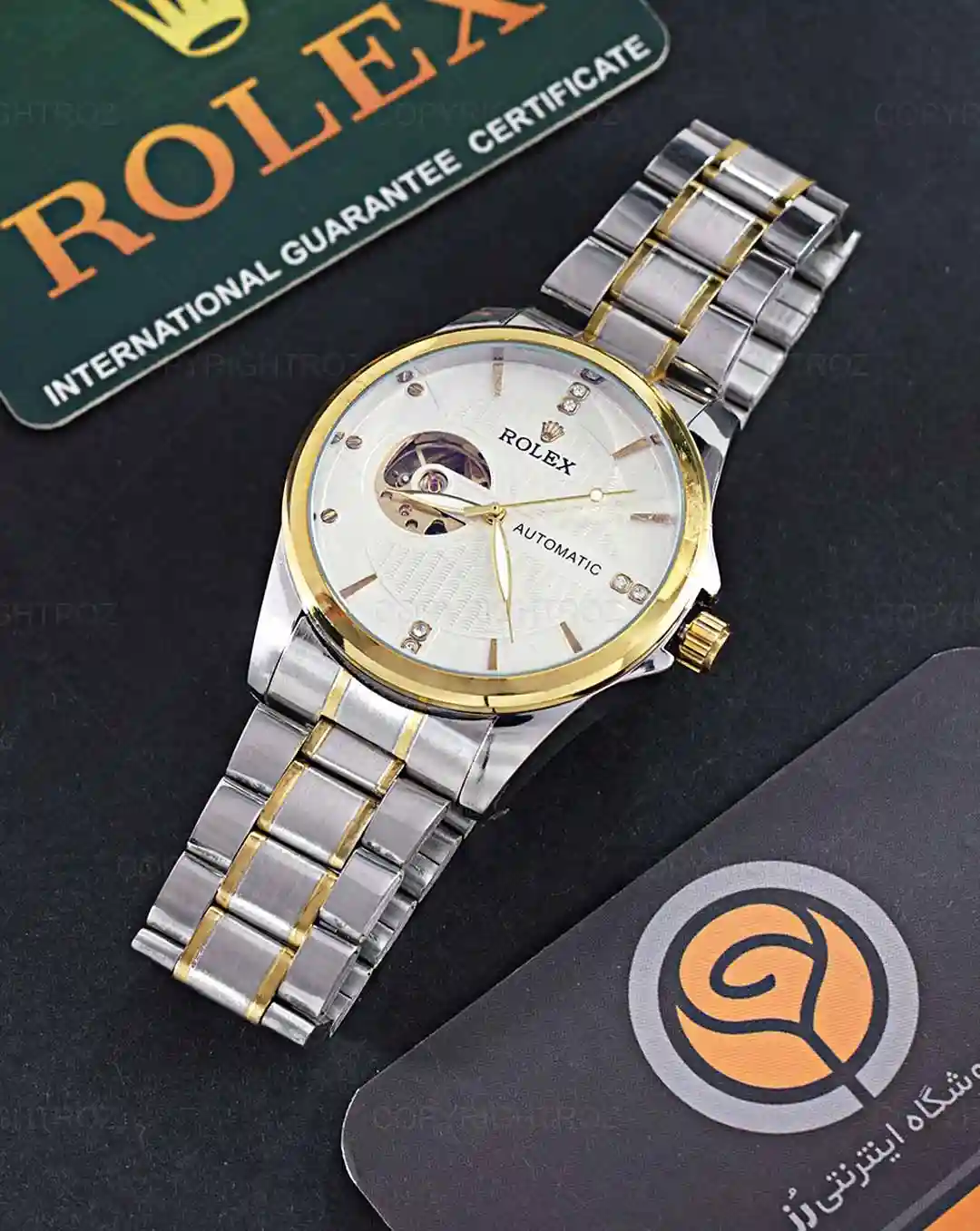 ساعت مچی اتوماتیک رولکس ROLEX طرح اسکلتون مدل 1472 — تصویر ۶