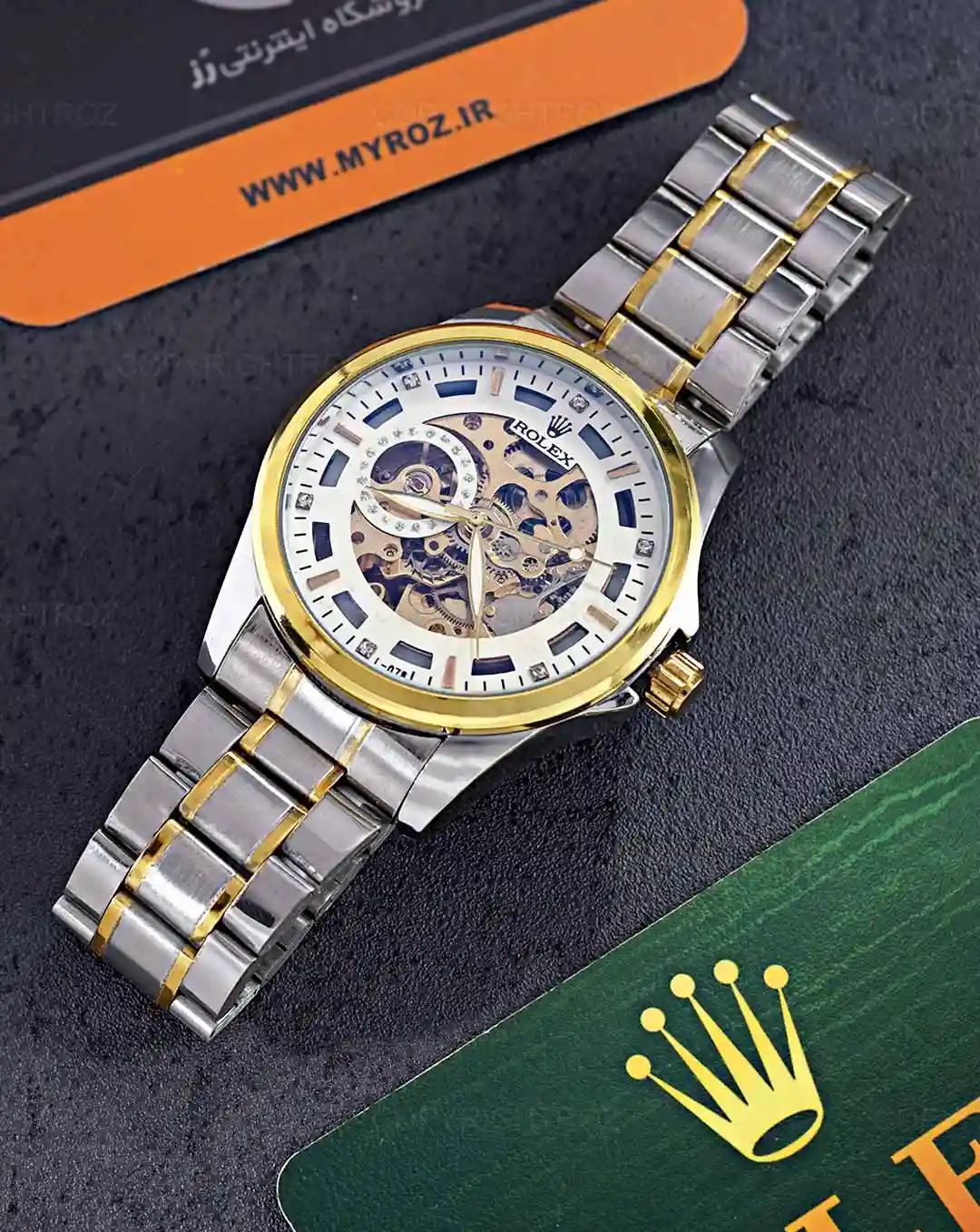 ساعت مچی اتوماتیک رولکس ROLEX طرح اسکلتون مدل 1471 — تصویر ۶