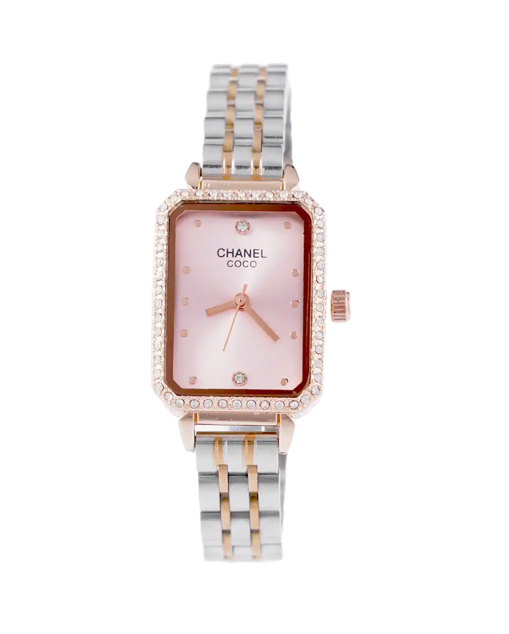 ساعت مچی زنانه شنل CHANEL طرح COCO صفحه نگینی مدل 1413