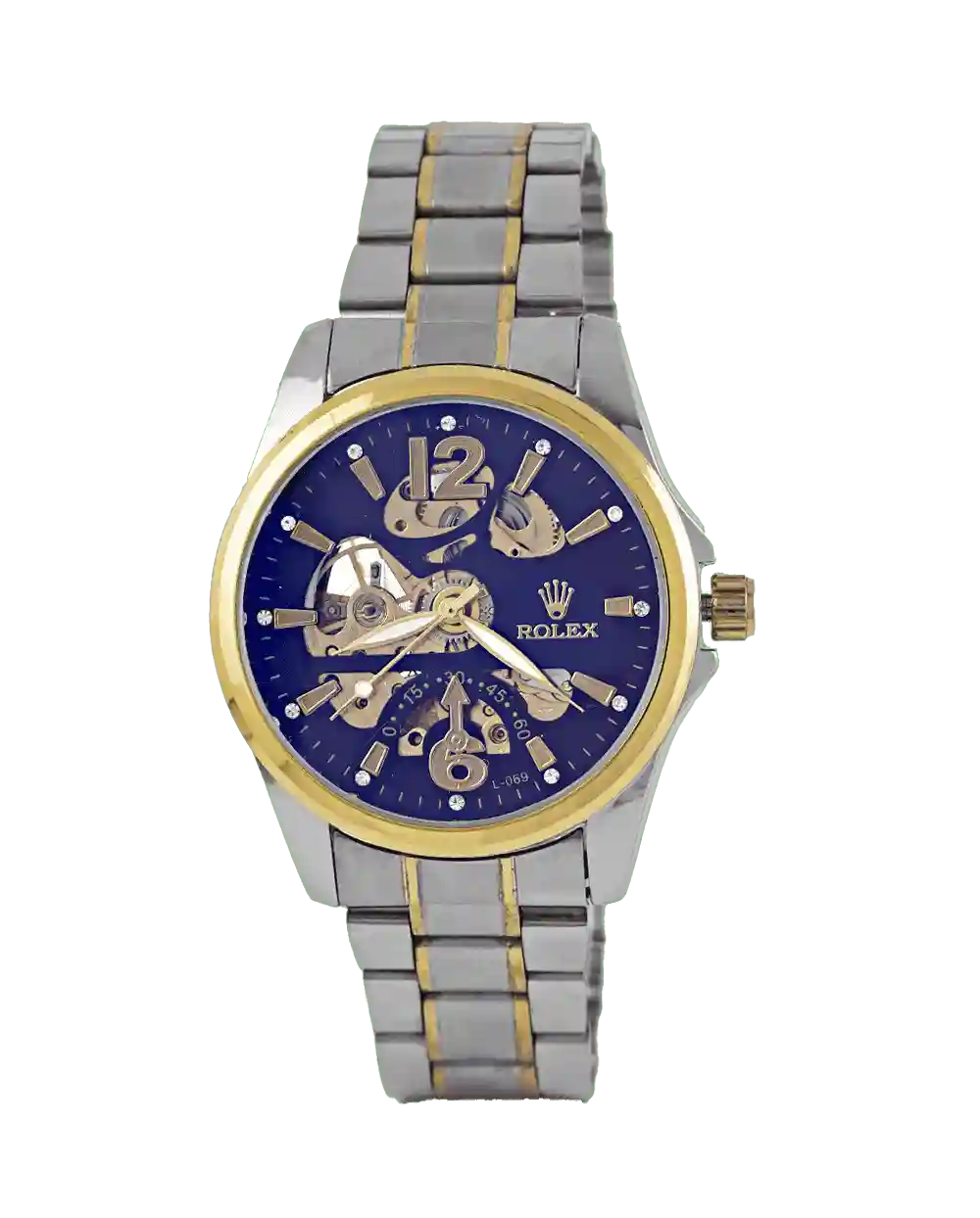 ساعت مچی اتوماتیک و کوکی رولکس ROLEX طرح اسکلتون مدل 1345