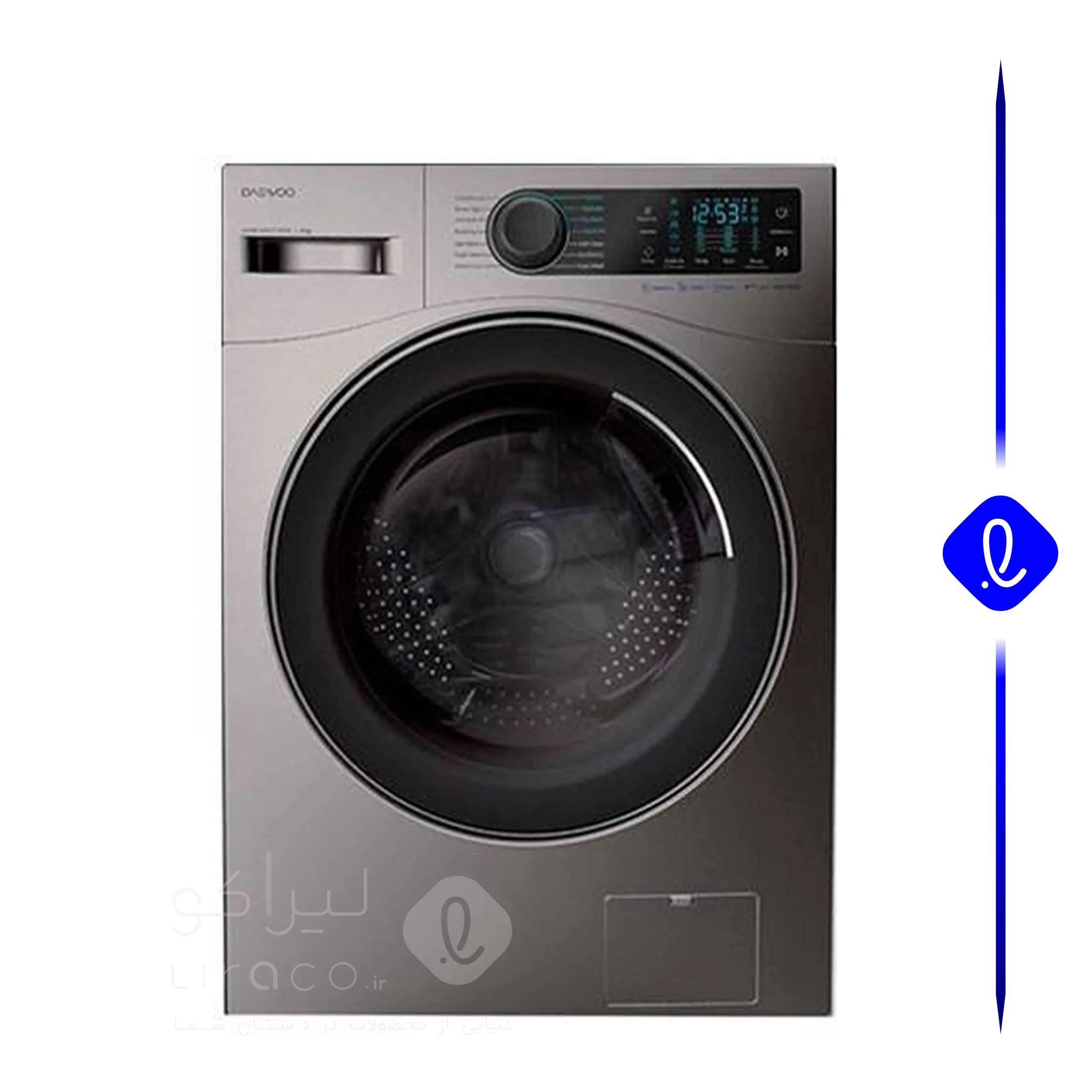 ماشین لباسشویی دوو LM990S نقره ای ظرفیت 9 کیلوگرم