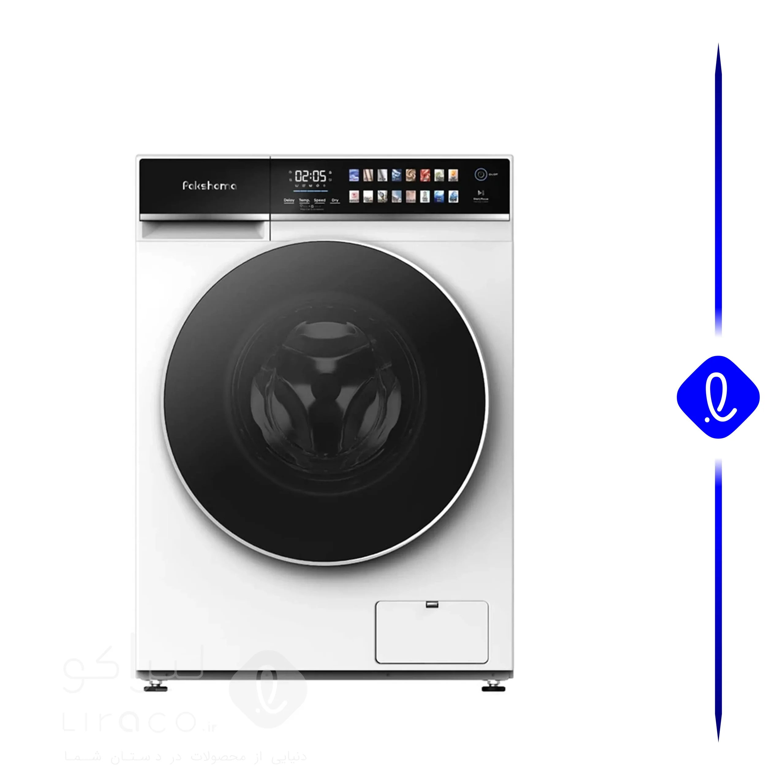 ماشین لباسشویی پاکشوما مدل X106w ظرفیت ۱۱ کیلوگرم سفید