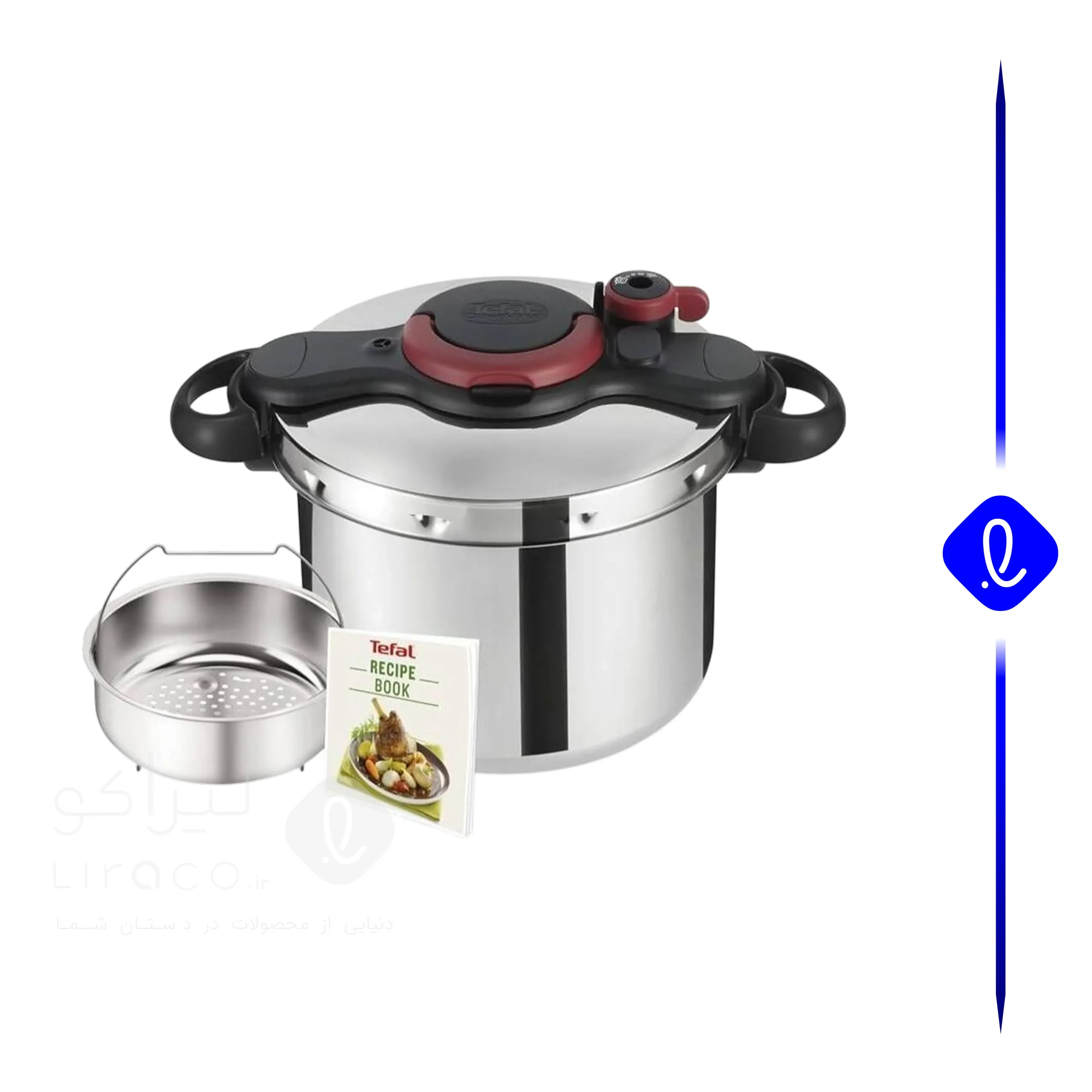 زودپز و قابلمه دوکاره تفال مدل ClipsoMinut’ Duo گنجایش ۸ لیتر مدل P4624866