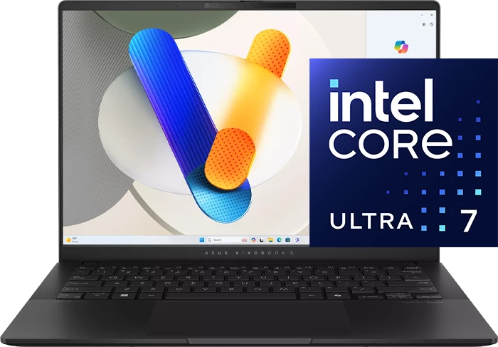 لپ تاپ 14 اینچ Asus مدل Vivobook S5406SA-WH79 (Core Ultra 7 258V-32GB-1TB SSD-WUXGA)‌‌ — تصویر ۲