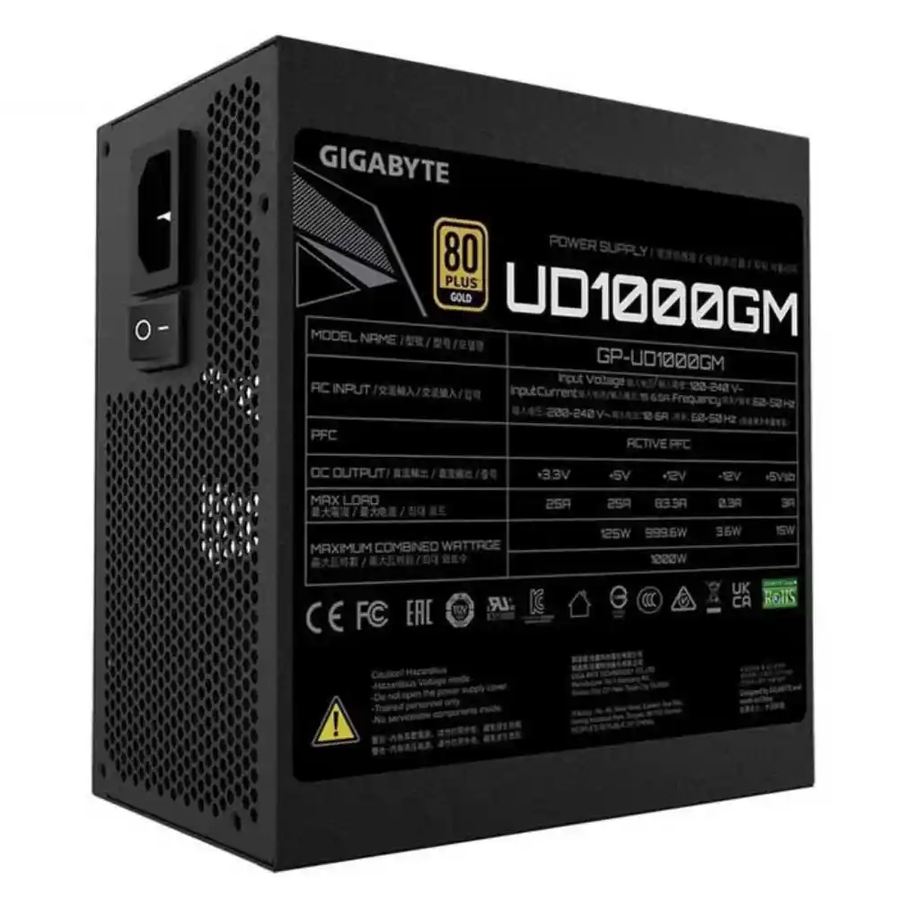 منبع تغذیه کامپیوتر گیگابایت مدل UD1000GM 80+ GOLD