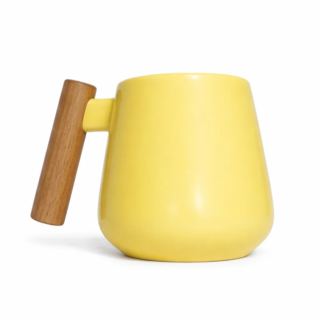 ماگ لانژ دسته چوبی آی سرام