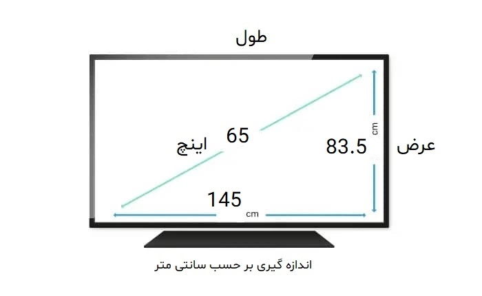 محافظ صفحه تلویزیون 65 اینچ ال جی