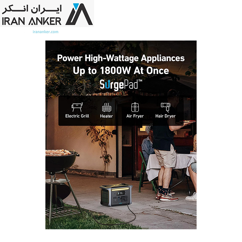 نیروگاه همراه انکر Anker 757 Portable Power Station (PowerHouse 1229Wh) – مدل A1770 — تصویر ۵