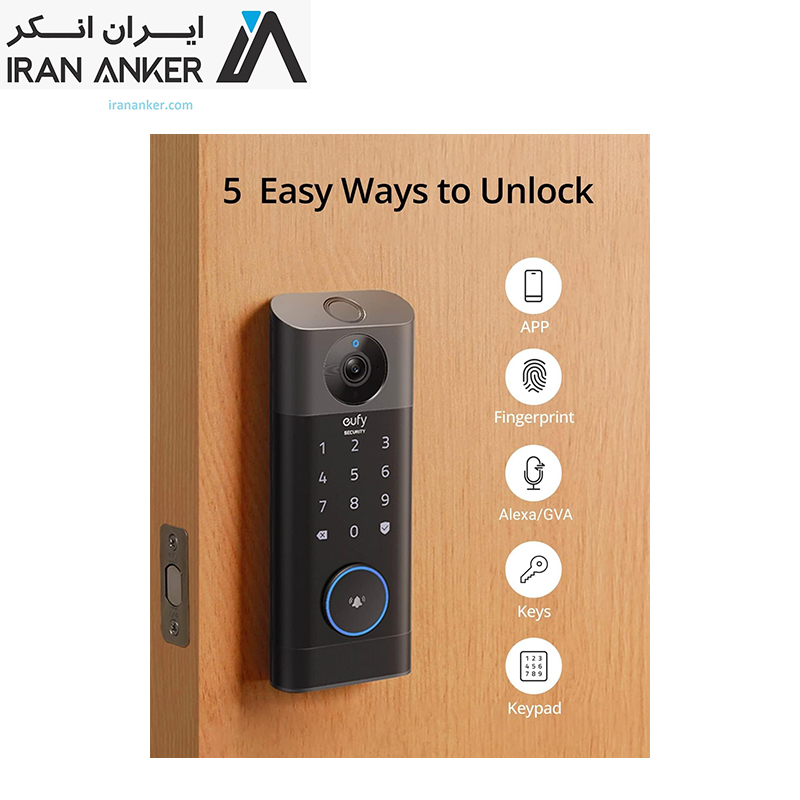 قفل هوشمند امنیتی یوفی انکر Anker Eufy Security Video Smart Lock مدل T8530 — تصویر ۷