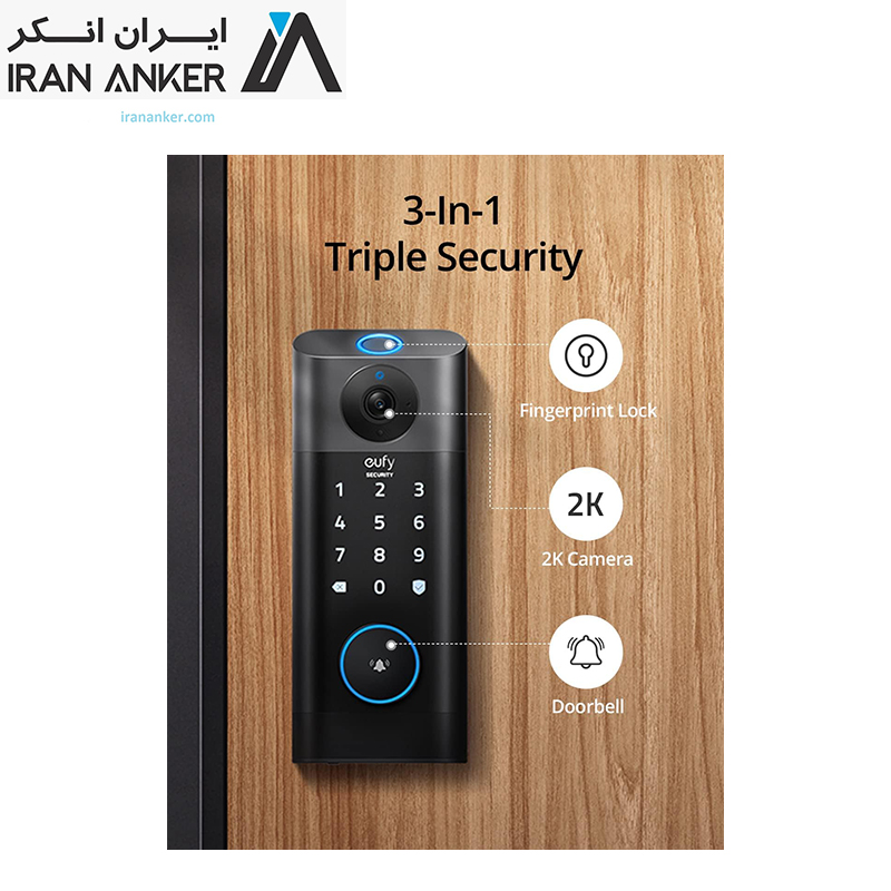 قفل هوشمند امنیتی یوفی انکر Anker Eufy Security Video Smart Lock مدل T8530 — تصویر ۳