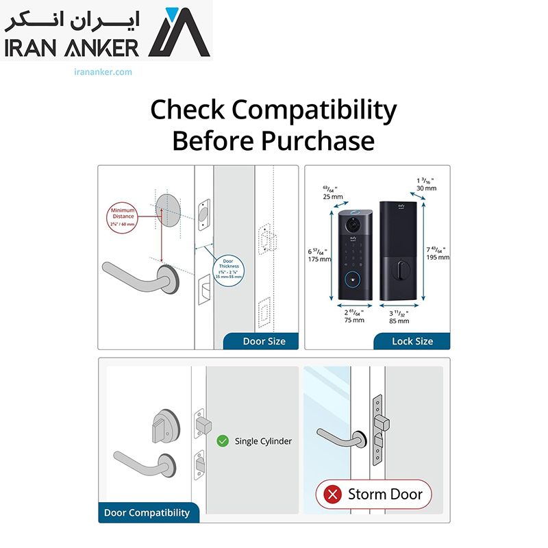 قفل هوشمند امنیتی یوفی انکر Anker Eufy Security Video Smart Lock مدل T8530 — تصویر ۸