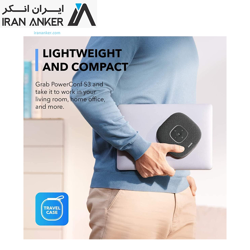 اسپیکرفون بلوتوثی انکر PowerConf S3 Speakerphone مدل A3302 — تصویر ۶