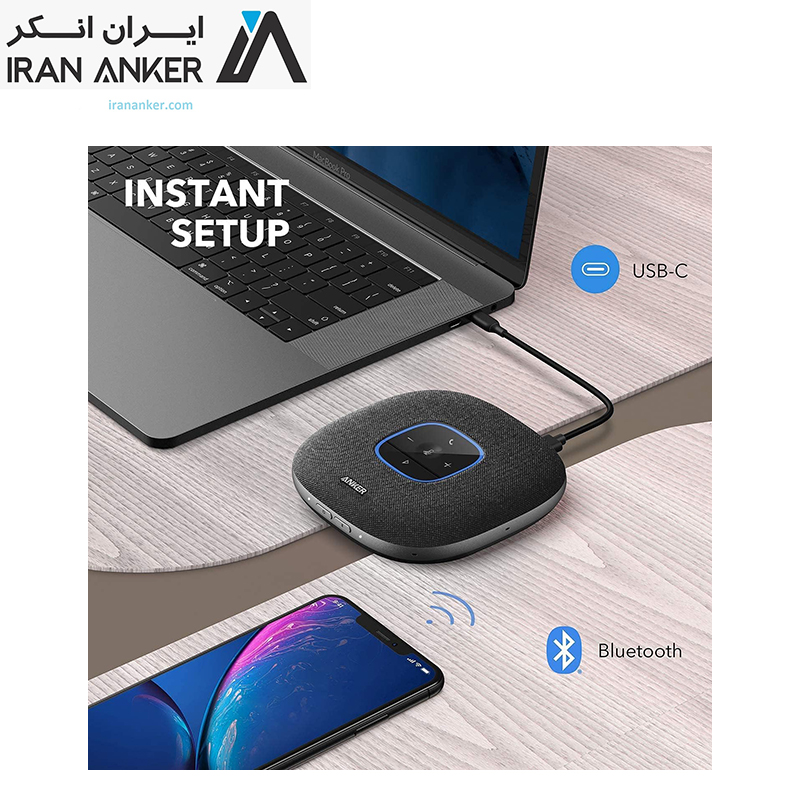 اسپیکرفون بلوتوثی انکر PowerConf S3 Speakerphone مدل A3302 — تصویر ۴