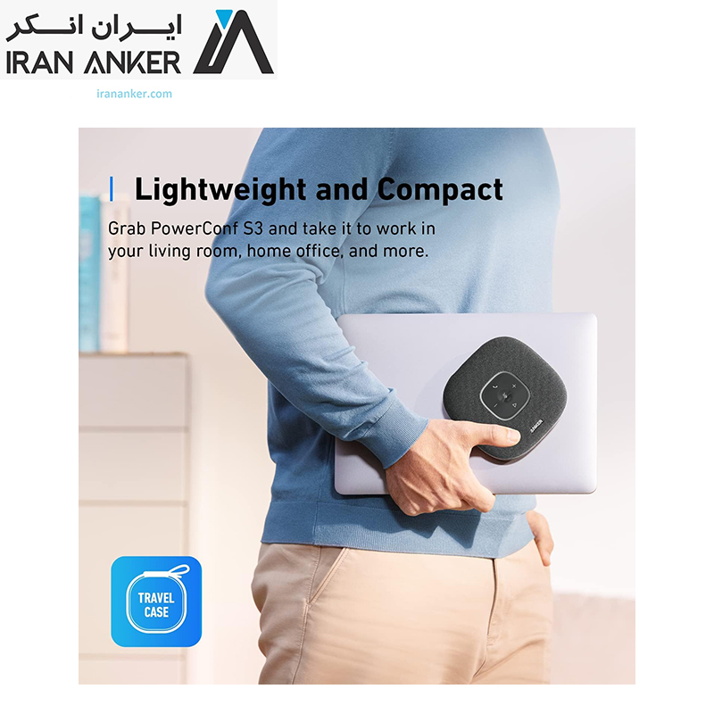 اسپیکرفون بلوتوثی انکر PowerConf S3 Speakerphone مدل A3302 — تصویر ۵