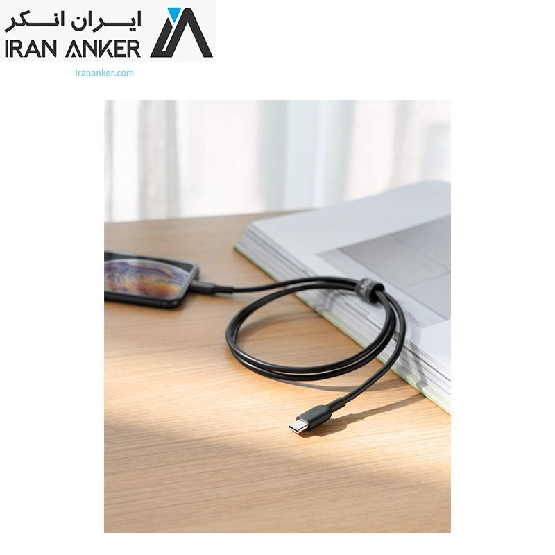 کابل انکر Anker 321 USB-C to Lightning طول 90 سانتی متر مدل A8632 — تصویر ۶