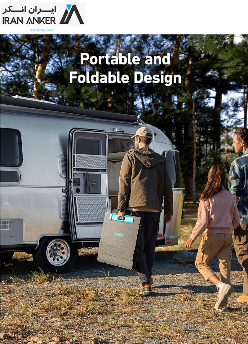 صفحه شارژ خورشیدی انکر Anker 531 Solar Panel 200W Foldable Portable Solar Charger مدل A2432 — تصویر ۷
