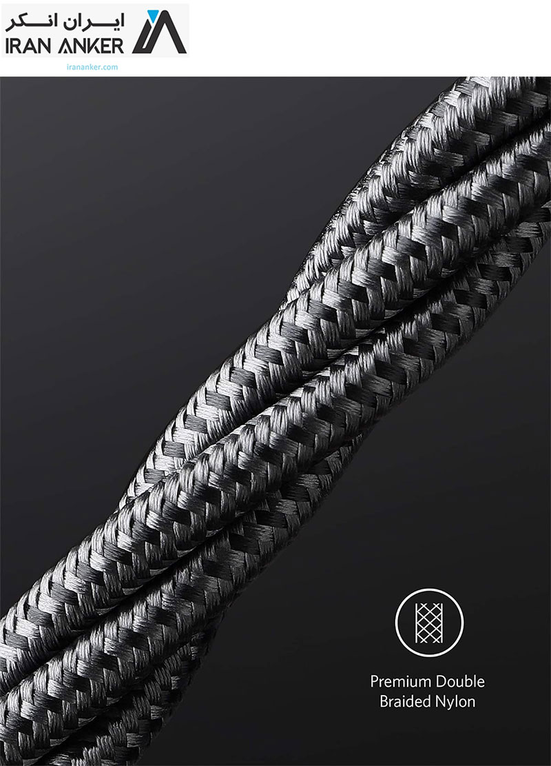 کابل تایپ-سی به تایپ-سی انکر Anker USB-C to USB-C Cable 10Ft 300CM مدل A8758 — تصویر ۷