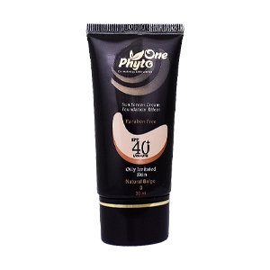 کرم ضد آفتاب پودری مناسب پوست چرب وحساس بژطبیعی 3 spf40 فیتووان (30 میل)