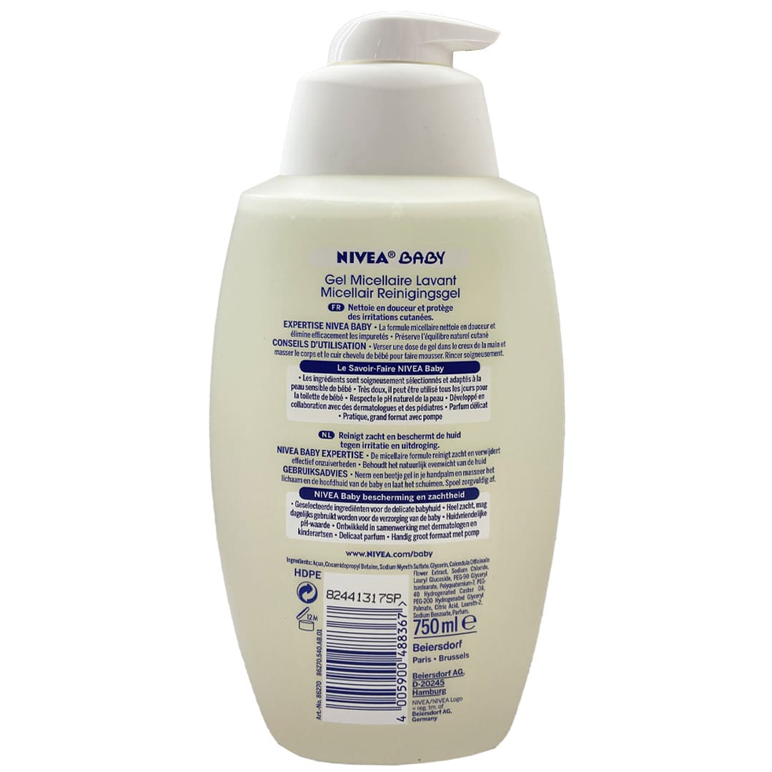 ژل شستشوی بدن میسلار 750 میل نیوا Nivea — تصویر ۳