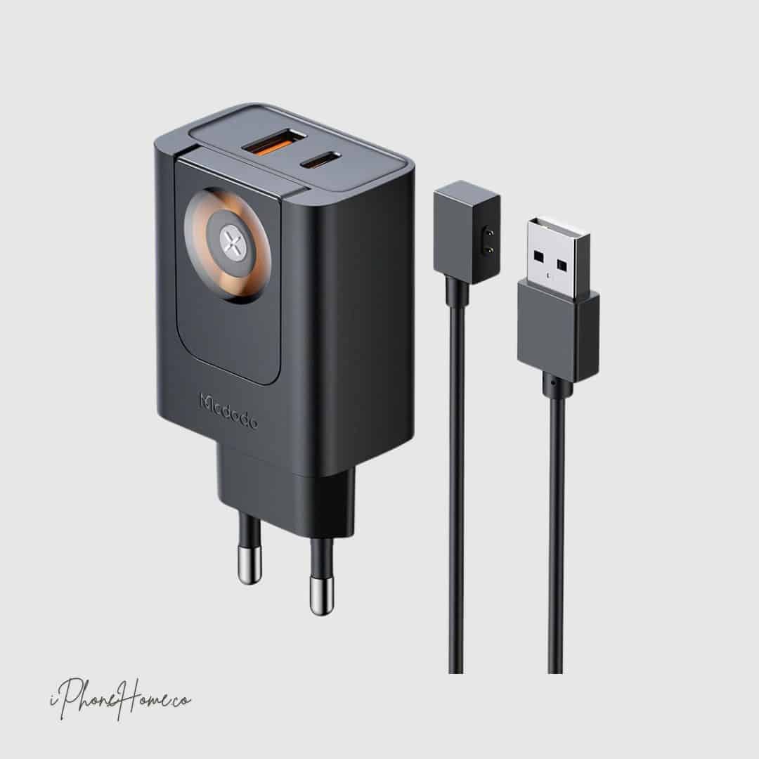 شارژر دیواری 30 وات مک دودو مدل Travel Charger با شارژ اپل واچ (8970)