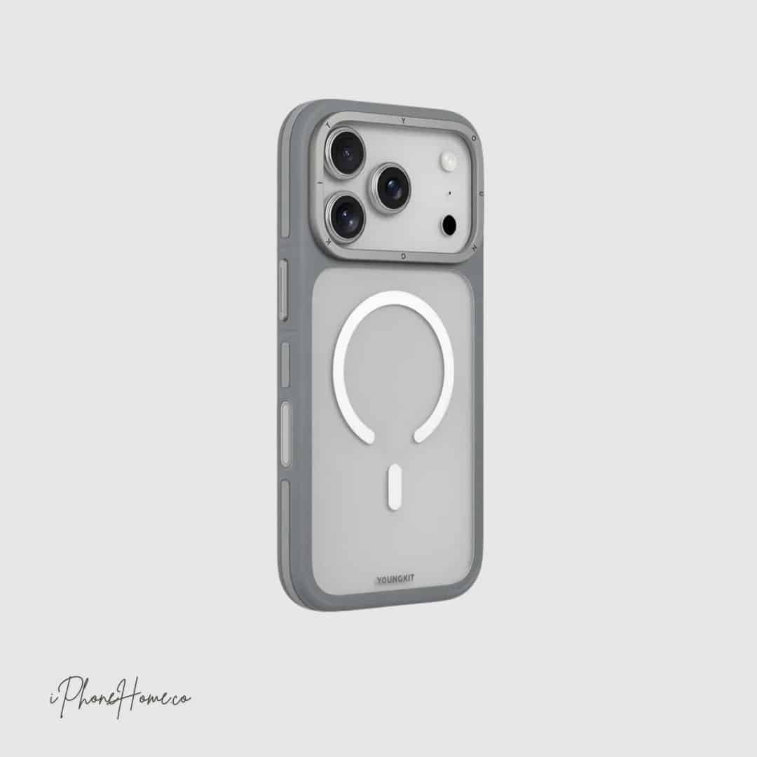 قاب یانگ کیت Rocky Sands نقره ای مناسب Iphone 17 Pro Max (8677)