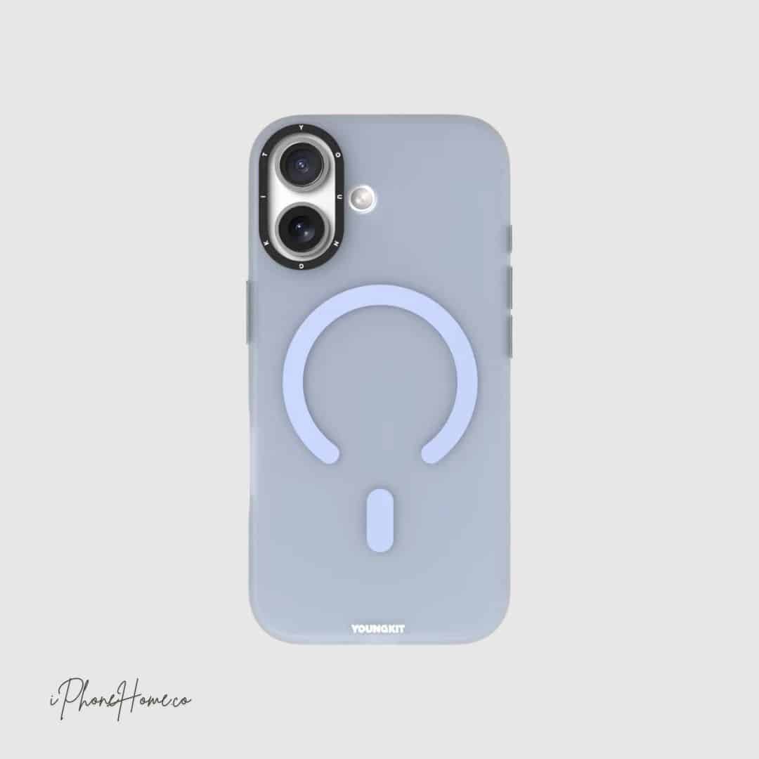 قاب یانگ کیت Hidden Sands آبی یخی مناسب iPhone 17 (8657)