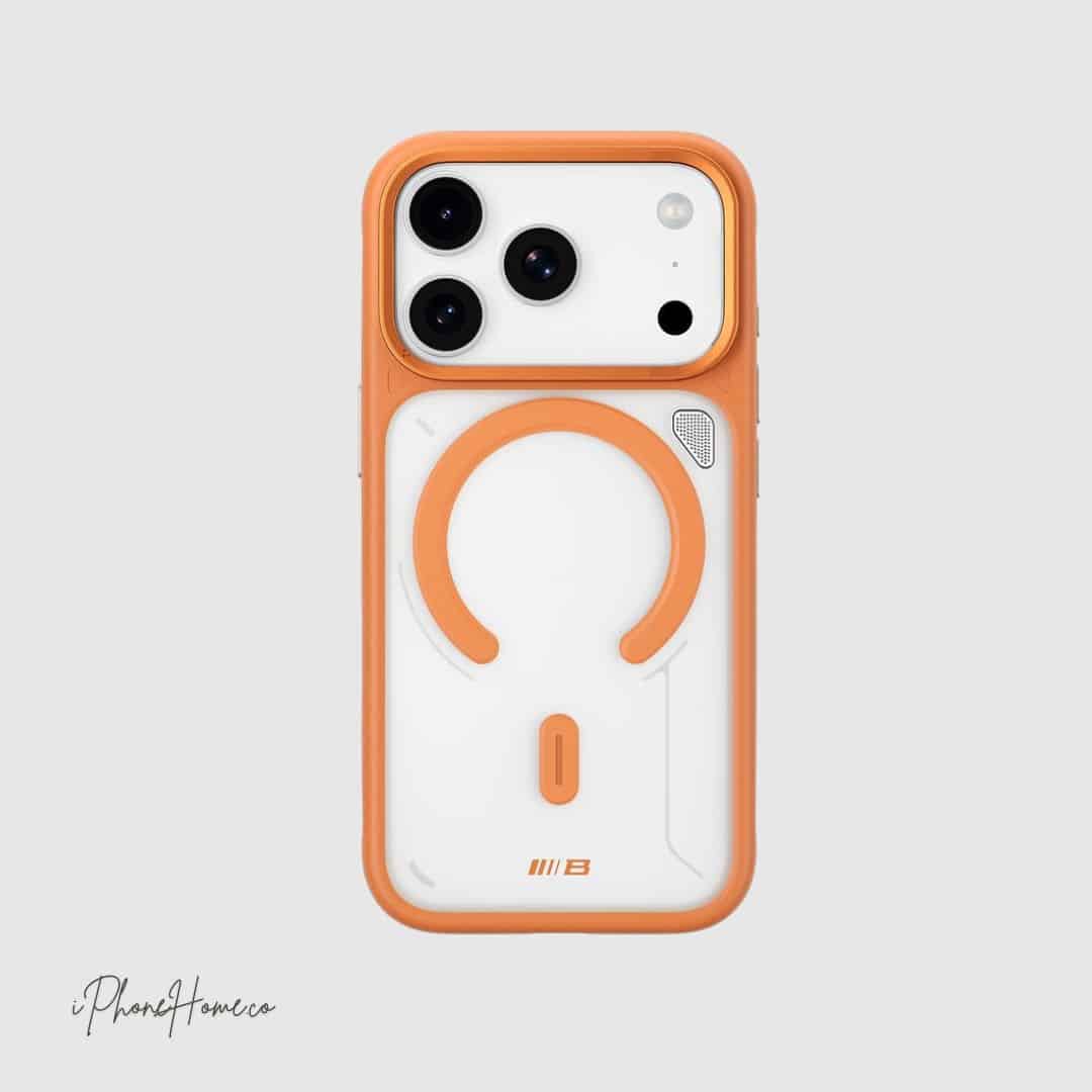 قاب بلو مدل Frosted Heat Dissipation مگ سیف نارنجی iPhone 17 Pro (8798)