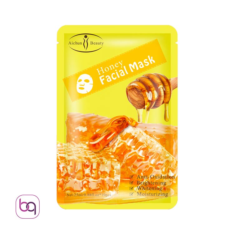 ماسک ورقه ای صورت عسل آیچون بیوتی aichun beauty پک 10 عددی — تصویر ۲