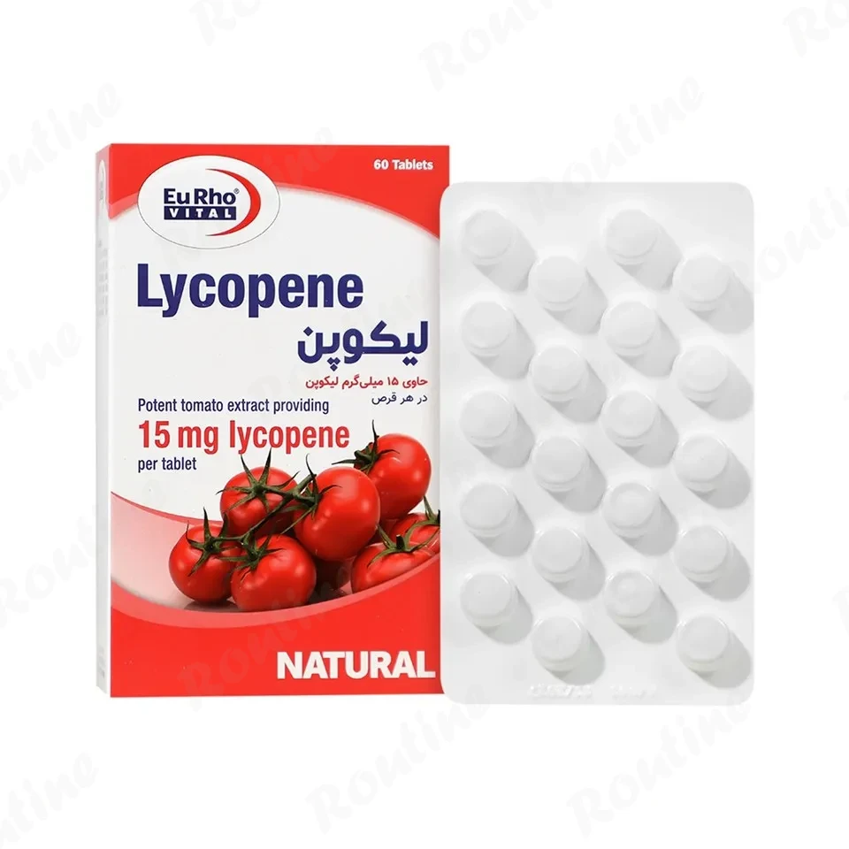 قرص لیکوپن 15 میلی گرم یوروویتال 60 عددی — تصویر ۲