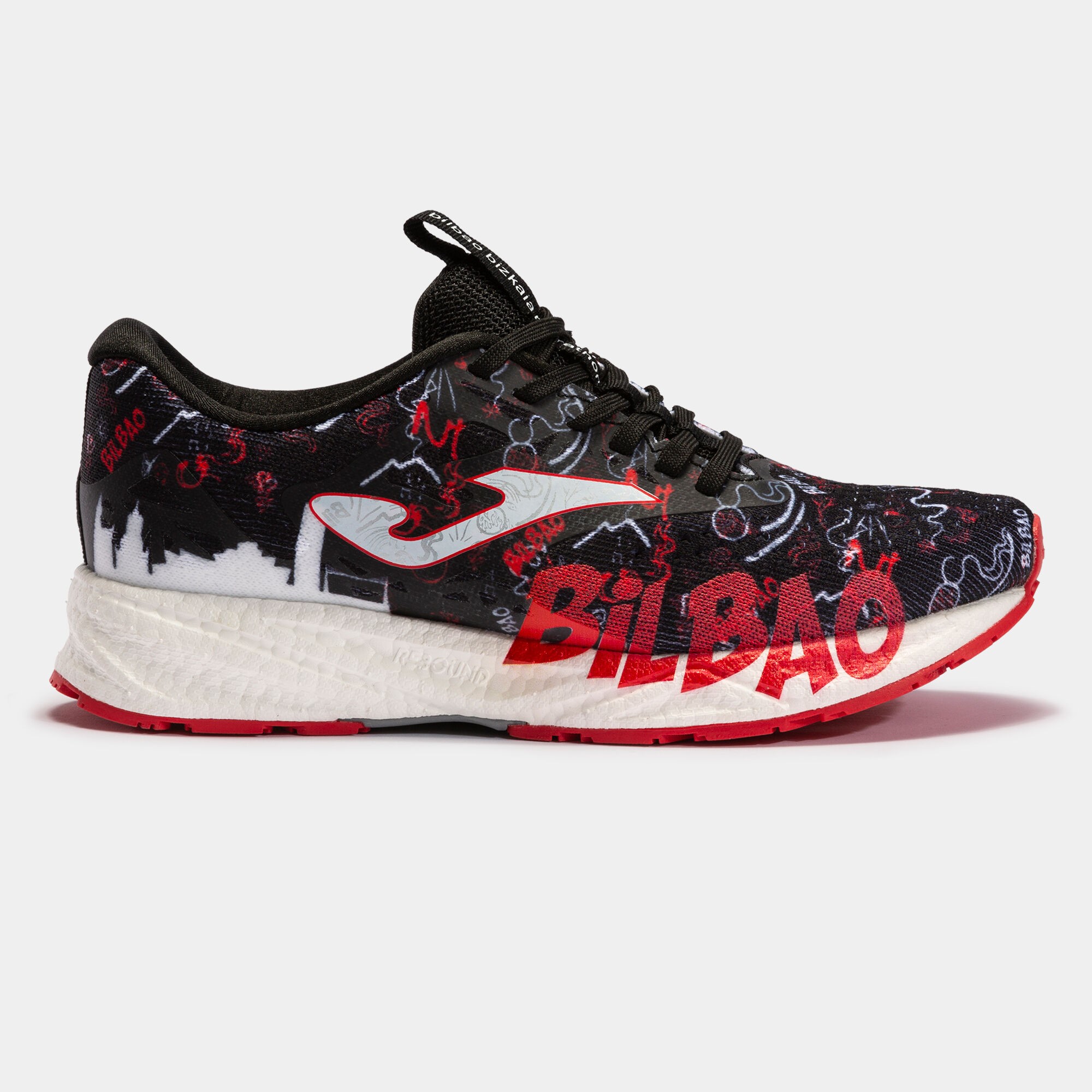 کفش رانینگ مردانه جوما مدل BILBAO MEN 2201 BLACK RED