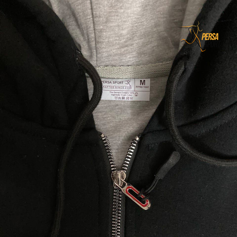 سویشرت کلاهدار مشکی پرسااسپرت Jungle Black — تصویر ۳