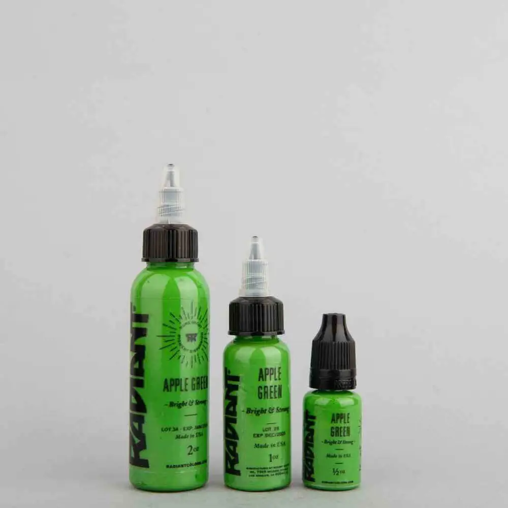 رنگ تتو رادیانت Radiant Apple Green — تصویر ۳
