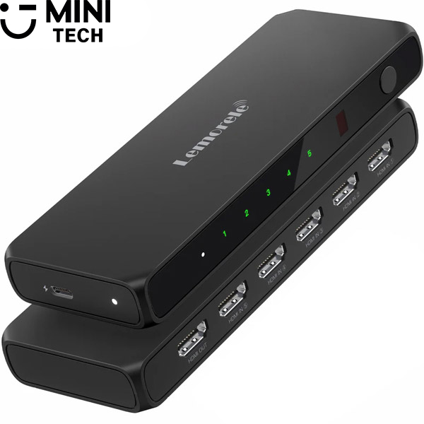 سوئیچ 5 پورت HDMI 4K مدل Lemorele G96