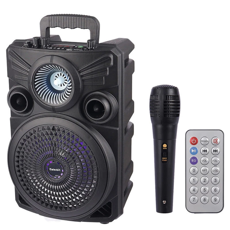 اسپیکر بلوتوثی گلکس بیت GS21 + میکروفون و ریموت کنترل — تصویر ۲