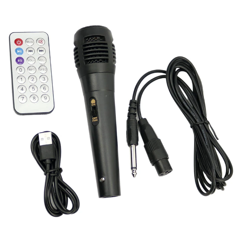 اسپیکر بلوتوثی گلکس بیت GS-14 + میکروفون و ریموت کنترل — تصویر ۶