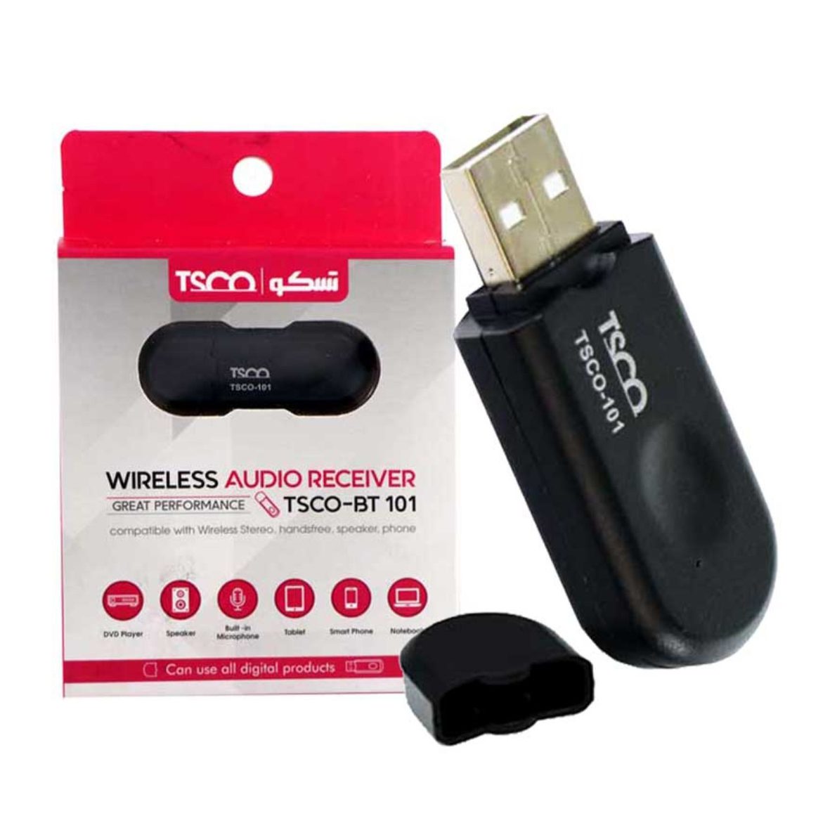 دانگل بلوتوث TSCO BT-101 ا TSCO BT-101 Audio Receiver کد 2941