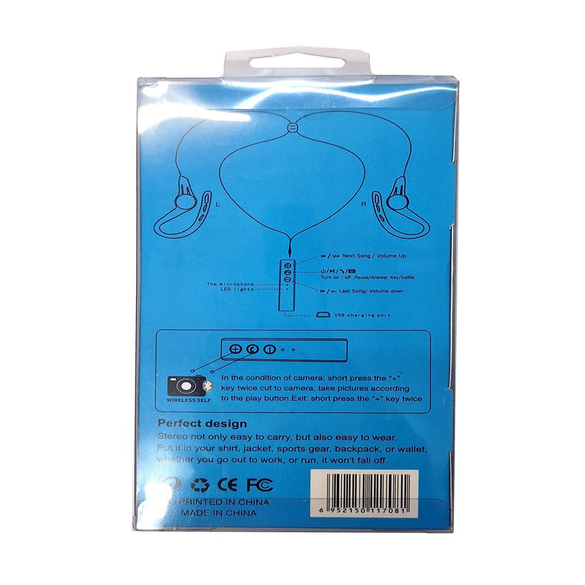 هدست بلوتوث کابلدار نایک MS-808 کد 1039-7933 — تصویر ۳