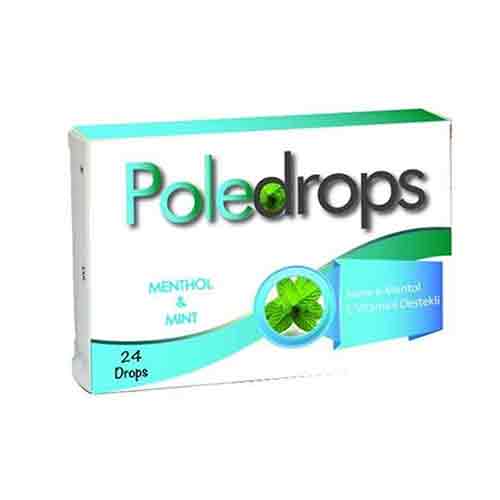 پاستیل سرماخوردگی کودکان پولدرپس حاوی ویتامین سی و نعناع 24 عددی poledrops — تصویر ۲