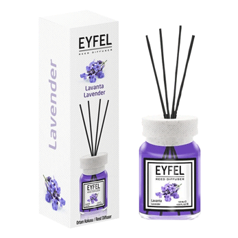 خوشبو کننده هوا ایفل اصل eyfel Reed Diffuser با رایحه لاوندر اسطوخدوس 120 میل — تصویر ۲