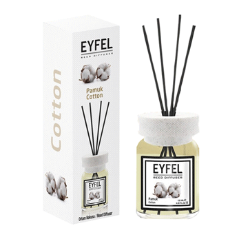 خوشبو کننده هوا ایفل اصل eyfel Reed Diffuser با رایحه گل پنبه 120 میل — تصویر ۲